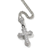 Hip Hop 3A+ CZ Stone Paved Bling Iced Out Cross Pendants Necklace for Men Women Unisex Rapper Jewelry Drop Shipping - SAKLIC