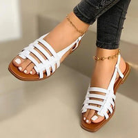 in stock wholesale New Roman beach flat women's sandal for summer indoor outdoor wear ladies plus size shoes women sandals - SAKLIC