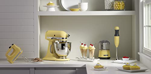 KitchenAid Artisan Series 5 Quart Tilt Head Stand Mixer with Pouring Shield KSM150PS, Majestic Yellow - SAKLIC