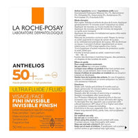 La Roche - Posay Sunscreen Lotion, Anthelios Ultra Fluid Face Sunscreen SPF 50+ Broad Spectrum, Non Greasy, Lightweight, Non - Comedogenic, Water Resistant, Fragrance Free, 50 ML - SAKLIC