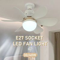 LED 30/40W Ceiling Fan Light E26/E27 Screw Head LED Fan Light Three Color Dimming For Living Room Study Home Use 85 - 265V - Tkbeel