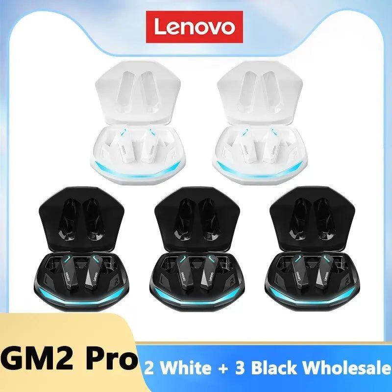 Lenovo GM2 Pro Bluetooth 5.3 Earphones Sports Headset Wireless In - Ear Gaming Low Latency Dual Mode Music Headphones New - SAKLIC