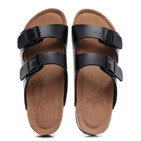 Logo Custom Top Quality Wholesale Men Buckle Straps Cork Sole Sandals Men Women Outdoor Anti - slippery shoes Slippers - SAKLIC