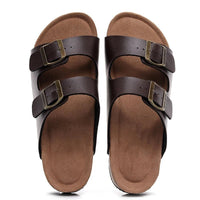 Logo Custom Top Quality Wholesale Men Buckle Straps Cork Sole Sandals Men Women Outdoor Anti - slippery shoes Slippers - SAKLIC