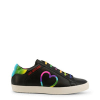 Love Moschino Black Rainbow Sneakers | Colorful Hearts, Comfortable Design - SAKLIC