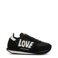 Love Moschino Black Suede Sneakers with Platform Heel - SAKLIC