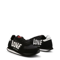 Love Moschino Black Suede Sneakers with Platform Heel - SAKLIC