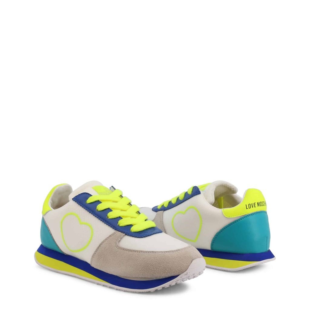 Love Moschino Neon Heart Sneakers - Stylish Comfort for Your Feet - SAKLIC