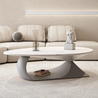 Luxury Coffee Tables Modern Design Wood White Coffee Tables Round Minimalist Living Room Sofa Mesa Auxiliar Nordic Furniture - SAKLIC