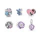 New arrival 925 silver heart rainbow flower smiley charms pendant for jewelry making - SAKLIC