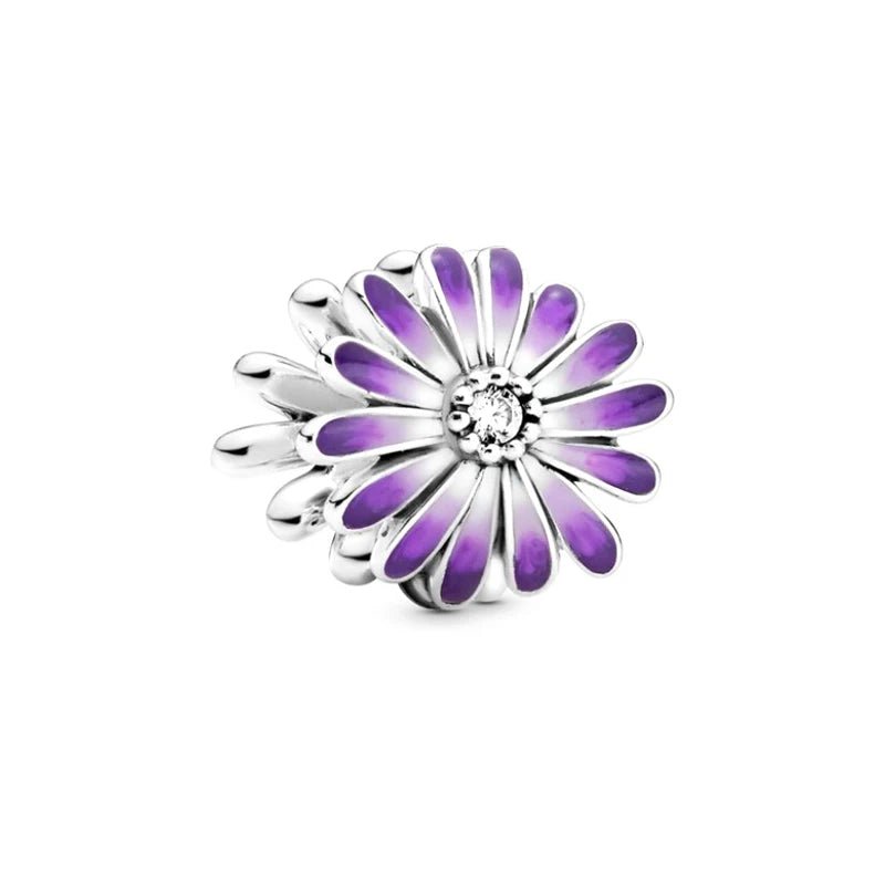 New arrival 925 silver heart rainbow flower smiley charms pendant for jewelry making - SAKLIC