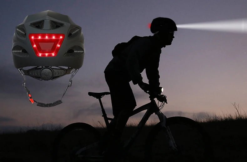 NEW Bicycle Helmet LED Light Rechargeable Intergrally - mold Cycling Helmet Safe Sport Mountain Road Bike Helmet For bike riding - SAKLIC