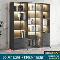 New Display Living Room Cabinet Filing Mirror Kitchen Bedroom Cheap Showcase Dresser Storage Buffet Shoe Meuble Furniture HK55UR - SAKLIC