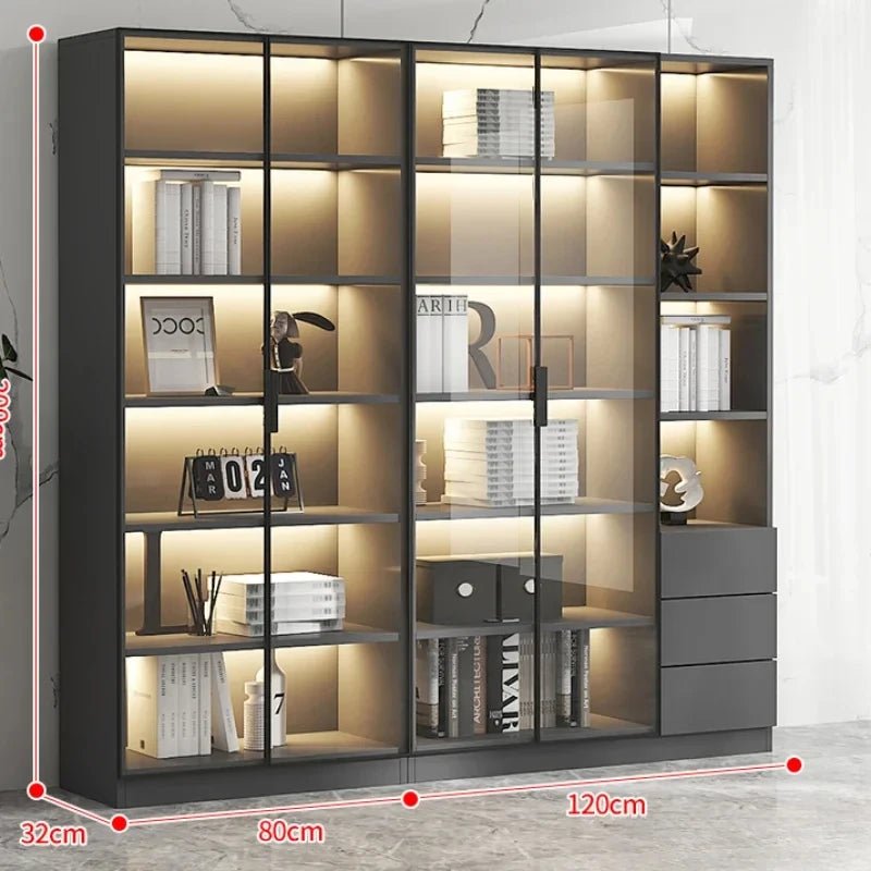 New Display Living Room Cabinet Filing Mirror Kitchen Bedroom Cheap Showcase Dresser Storage Buffet Shoe Meuble Furniture HK55UR - SAKLIC