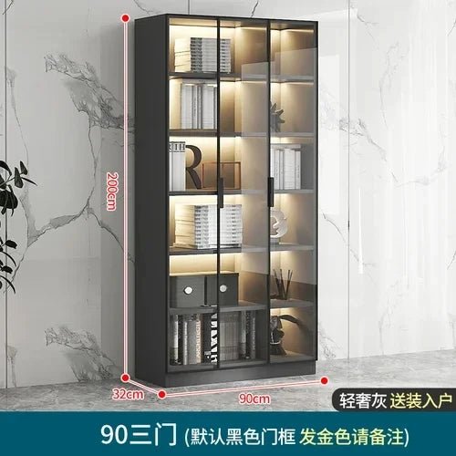 New Display Living Room Cabinet Filing Mirror Kitchen Bedroom Cheap Showcase Dresser Storage Buffet Shoe Meuble Furniture HK55UR - SAKLIC