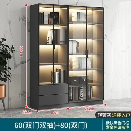 New Display Living Room Cabinet Filing Mirror Kitchen Bedroom Cheap Showcase Dresser Storage Buffet Shoe Meuble Furniture HK55UR - SAKLIC