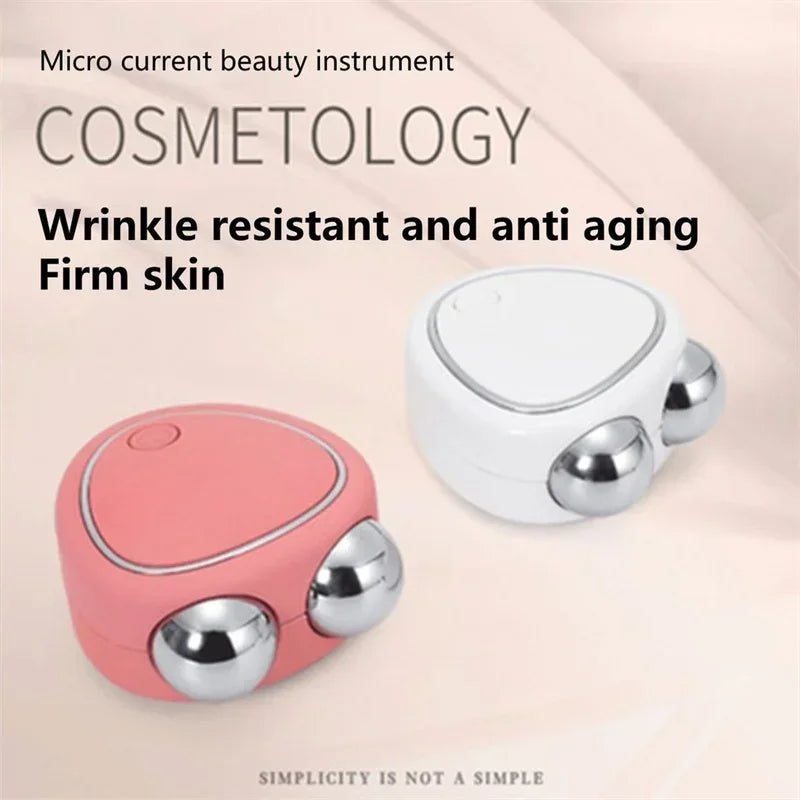 NEW Electric Face Lift Roller Microcurrent Massager Sonic Vibration Facial Lifting Skin Tighten Anti Wrinkle Beauty Massage Tool - SAKLIC