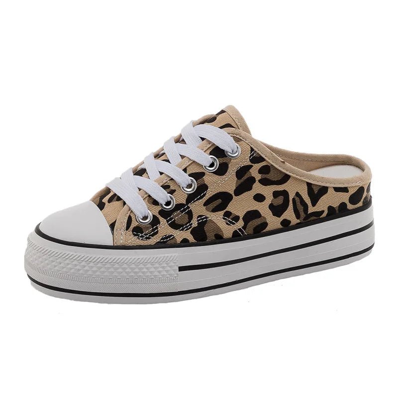 New lazy shoes women's inner canvas shoes high top platform canvas shoes - SAKLIC