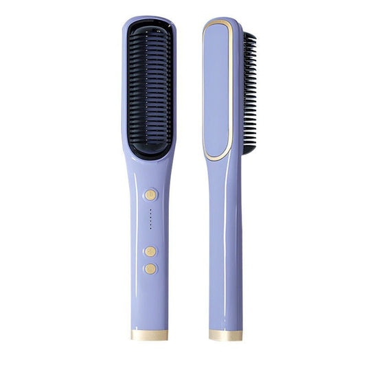 New Straight Hair Comb Negative Ion Straightener for Straight and Curled Hair Dual Use Electric Curling Hair Comb Inner Buckle L - SAKLIC