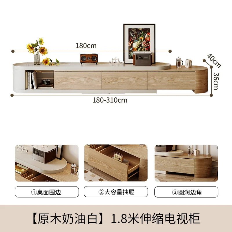 Nordic Mobile Tv Cabinet Shelf Television Storage Wooden Floor Living Room High Quality Monitor Meuble Tv Salon Furnitures - SAKLIC