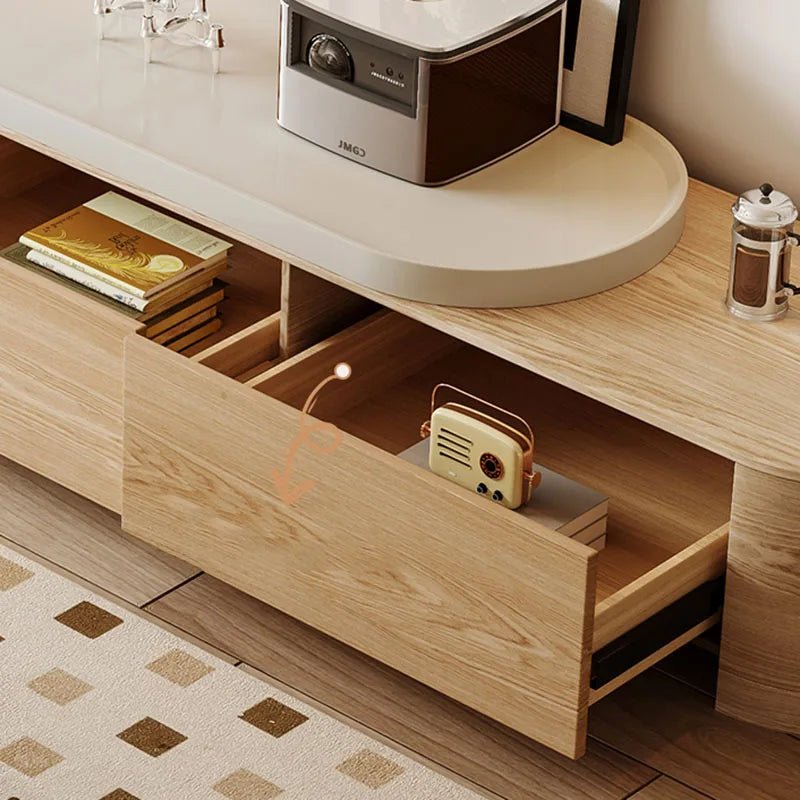 Nordic Mobile Tv Cabinet Shelf Television Storage Wooden Floor Living Room High Quality Monitor Meuble Tv Salon Furnitures - SAKLIC