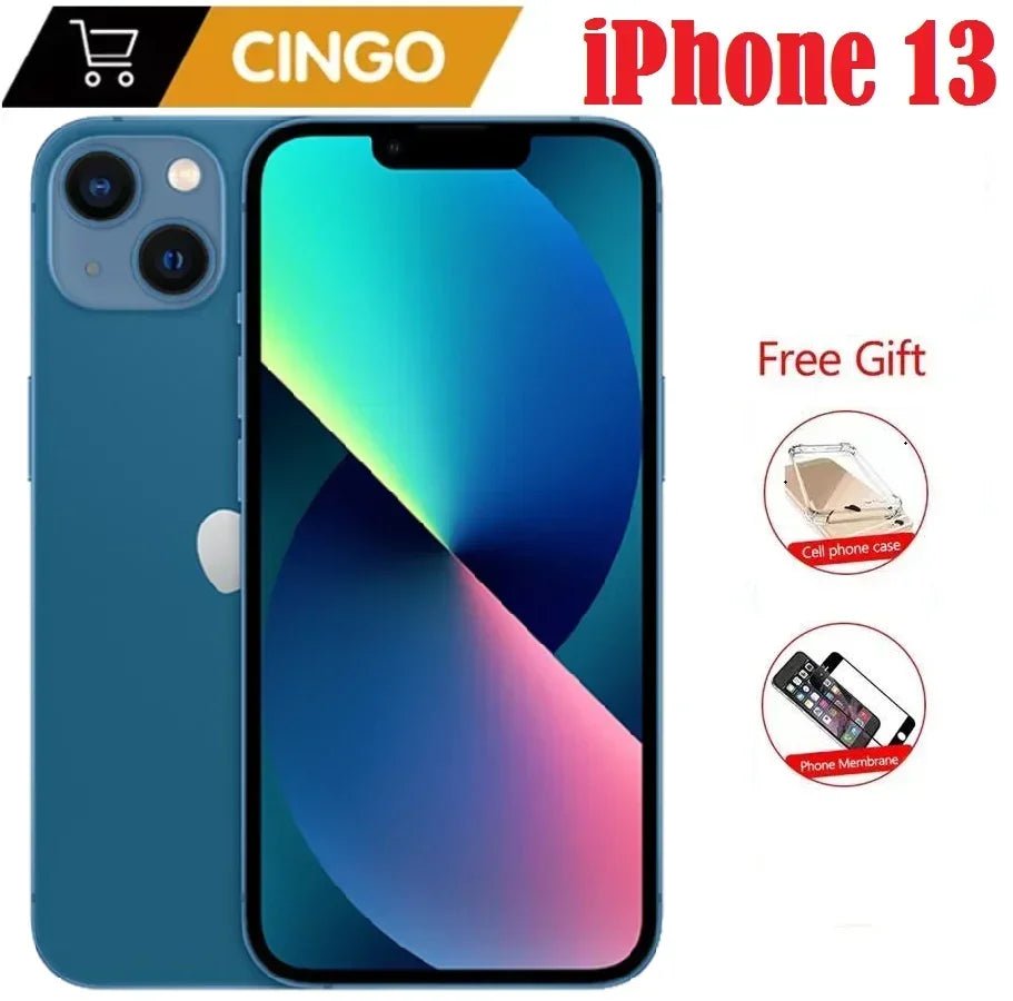 Original iPhone 13 128GB/256GB ROM Unlocked A15 Chip IOS 5G Smartphone Face ID 6.1" OLED Screen iphone13 cellphone - SAKLIC