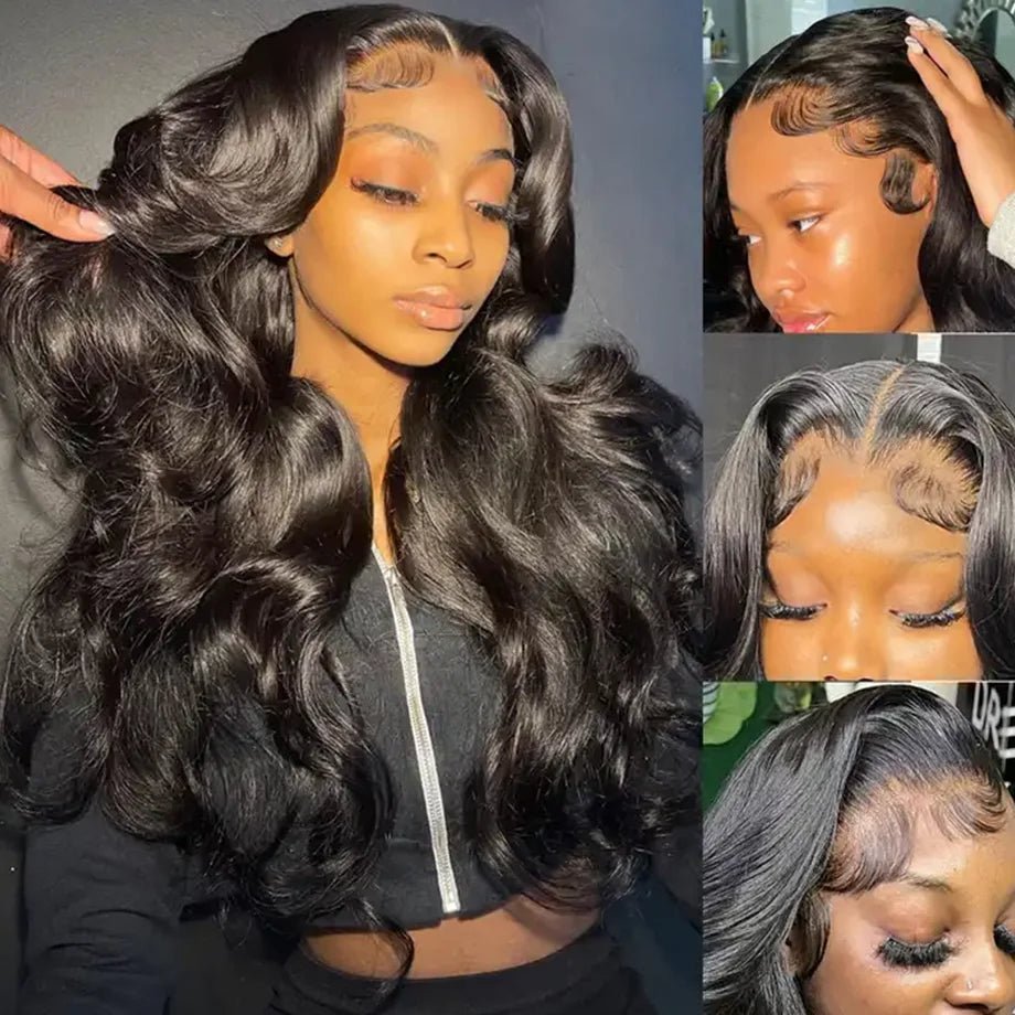 Peluca Glueless Perruques Cheveux Humains Hd Transparent 13x4 13x6 Body Wave Hd Lace Front Wig Pre Plucked 360 Lace Frontal Wig - SAKLIC