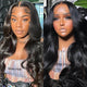 Peluca Glueless Perruques Cheveux Humains Hd Transparent 13x4 13x6 Body Wave Hd Lace Front Wig Pre Plucked 360 Lace Frontal Wig - SAKLIC