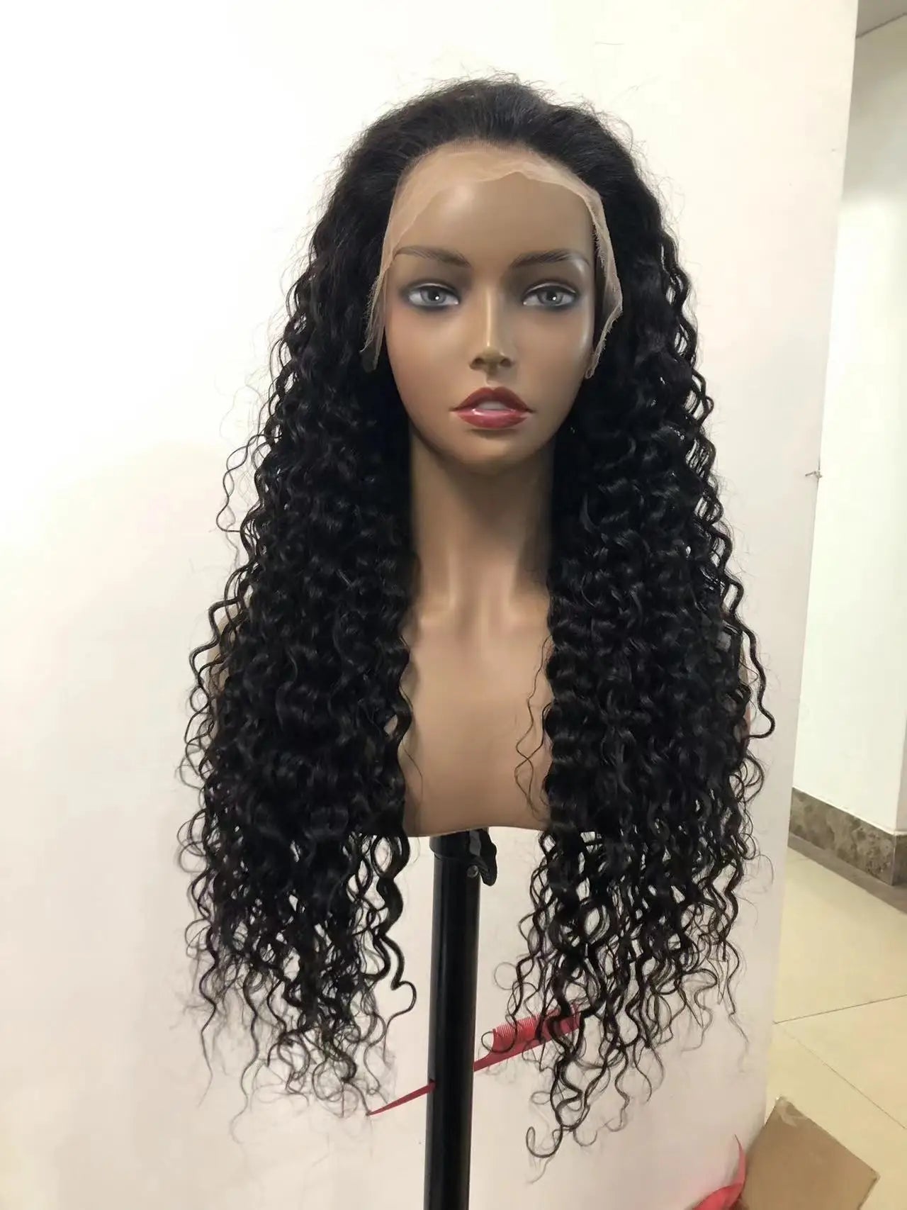 Perruque Full Lace Front Wig naturelle ondulée - NABEAUTY, cheveux humains, pre - plucked, transparent HD, pour femmes africaines - SAKLIC