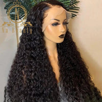 Perruque Full Lace Front Wig naturelle ondulée - NABEAUTY, cheveux humains, pre - plucked, transparent HD, pour femmes africaines - SAKLIC