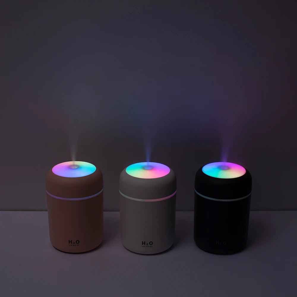 Portable 300ml Humidifier USB Ultrasonic Dazzle Cup Aroma Diffuser Cool Mist Maker Air Humidifier Purifier with Romantic Light - SAKLIC