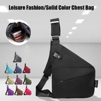 Portable Casual Small Bag Safety Pocket Leisure Travel Shoulder Bag Men's Chest Outdoor Bags Anti-theft Backpack Crossbody Bag