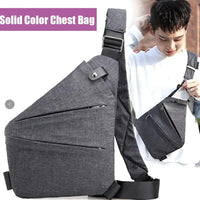 Portable Casual Small Bag Safety Pocket Leisure Travel Shoulder Bag Men's Chest Outdoor Bags Anti - theft Backpack Crossbody Bag - SAKLIC