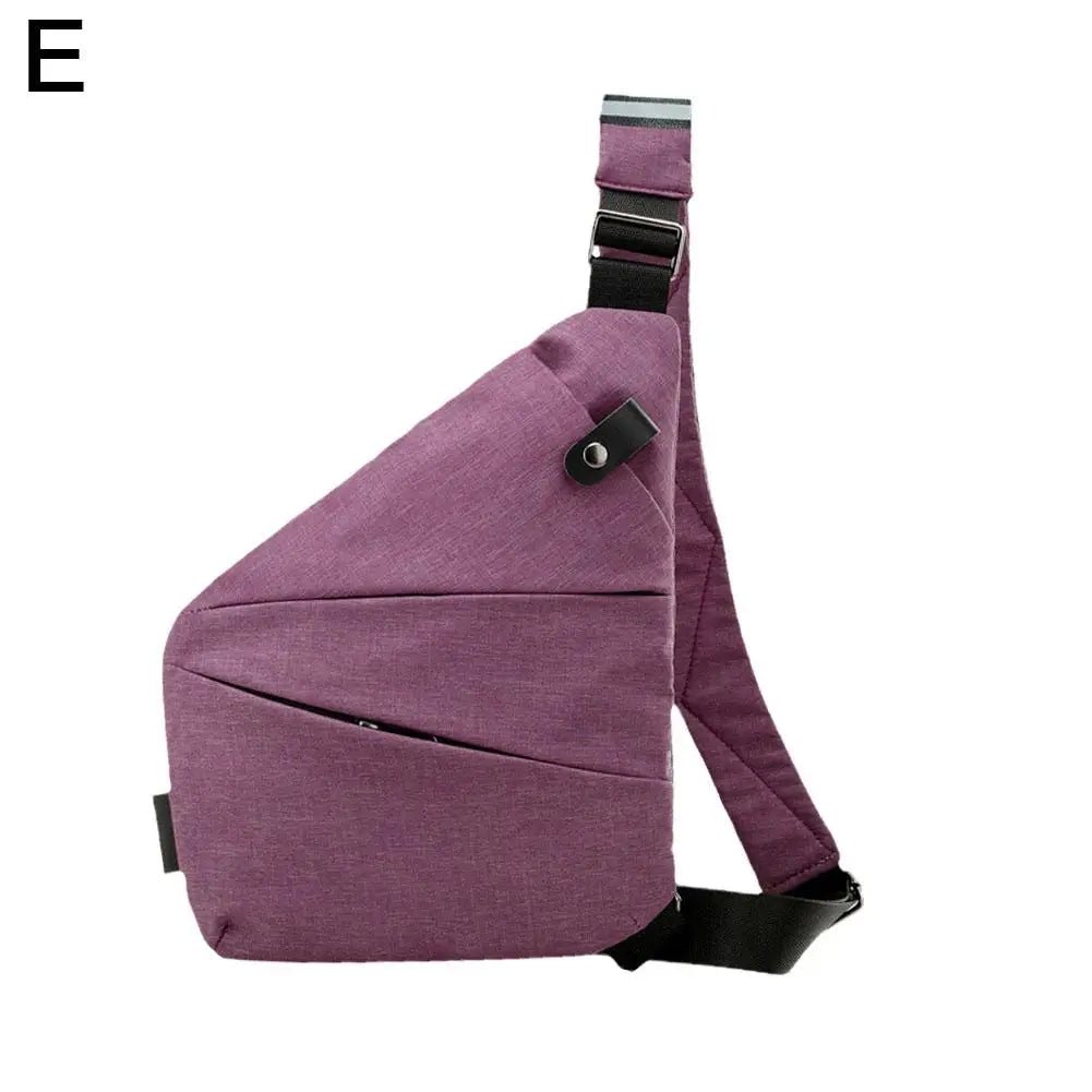 Portable Casual Small Bag Safety Pocket Leisure Travel Shoulder Bag Men's Chest Outdoor Bags Anti - theft Backpack Crossbody Bag - SAKLIC