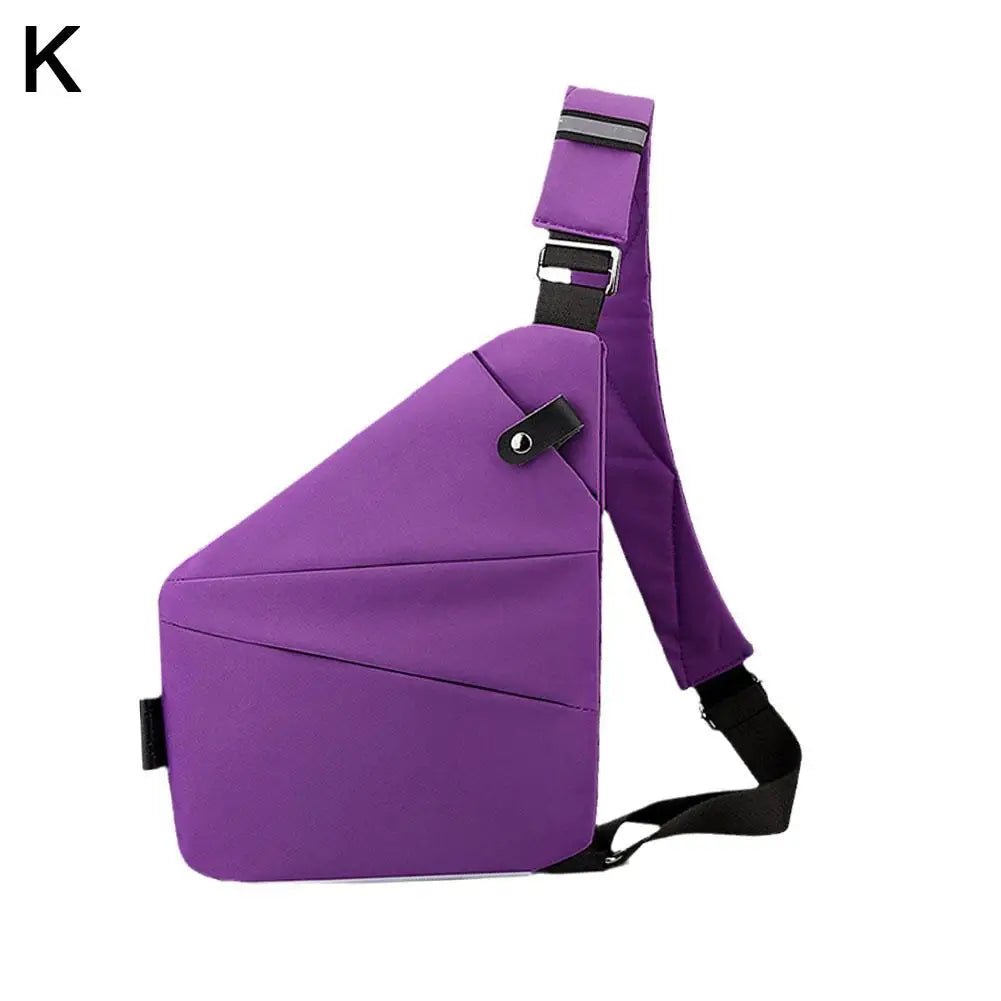 Portable Casual Small Bag Safety Pocket Leisure Travel Shoulder Bag Men's Chest Outdoor Bags Anti - theft Backpack Crossbody Bag - SAKLIC