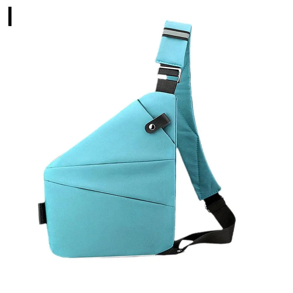 Portable Casual Small Bag Safety Pocket Leisure Travel Shoulder Bag Men's Chest Outdoor Bags Anti - theft Backpack Crossbody Bag - SAKLIC