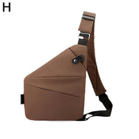 Portable Casual Small Bag Safety Pocket Leisure Travel Shoulder Bag Men's Chest Outdoor Bags Anti - theft Backpack Crossbody Bag - SAKLIC