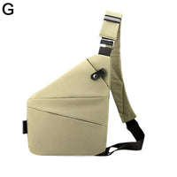 Portable Casual Small Bag Safety Pocket Leisure Travel Shoulder Bag Men's Chest Outdoor Bags Anti - theft Backpack Crossbody Bag - SAKLIC