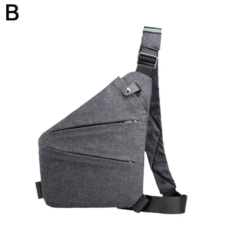 Portable Casual Small Bag Safety Pocket Leisure Travel Shoulder Bag Men's Chest Outdoor Bags Anti - theft Backpack Crossbody Bag - SAKLIC