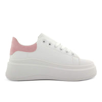 Prettiest Pink Platform Shoes - Stylish and Comfortable Sneakers - SAKLIC