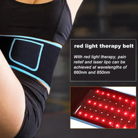 Professional light therapy pain relief weight loss arm waist belt laser lipo belt red light therapy belt - SAKLIC