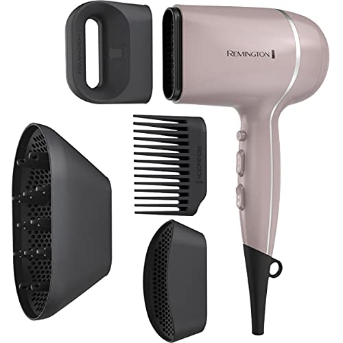 Remington Pro Wet2style Hair Dryer, With Ionic & Ceramic Drying Technology, Mauve, 1875 Watts of Drying Power - SAKLIC