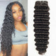 Sapphire Deep Wave Cheveux Humain Brazilian Human Hair Bundle Deal Unprocessed Remy Hair Bundle Curly Hair Extension Double Weft - SAKLIC