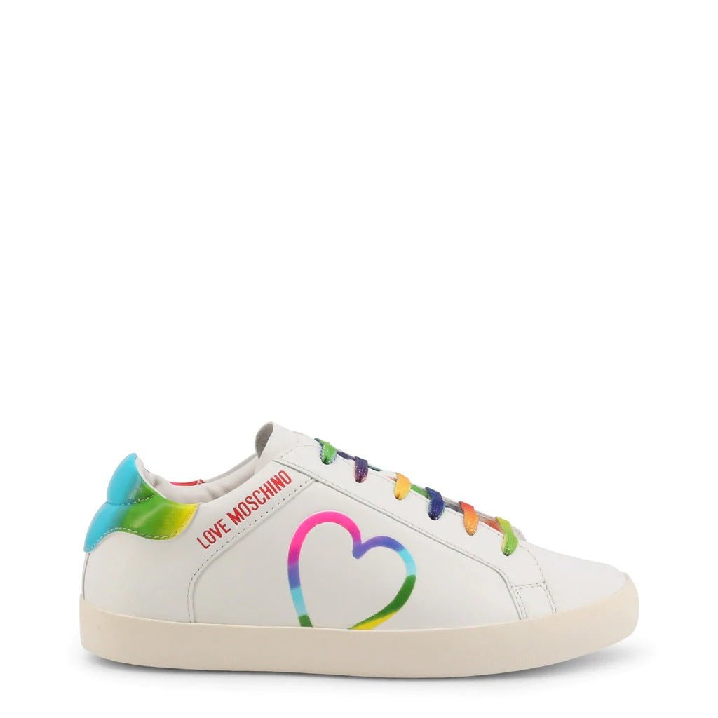 Shop the Adorable Love Moschino Rainbow Heart Sneakers - SAKLIC