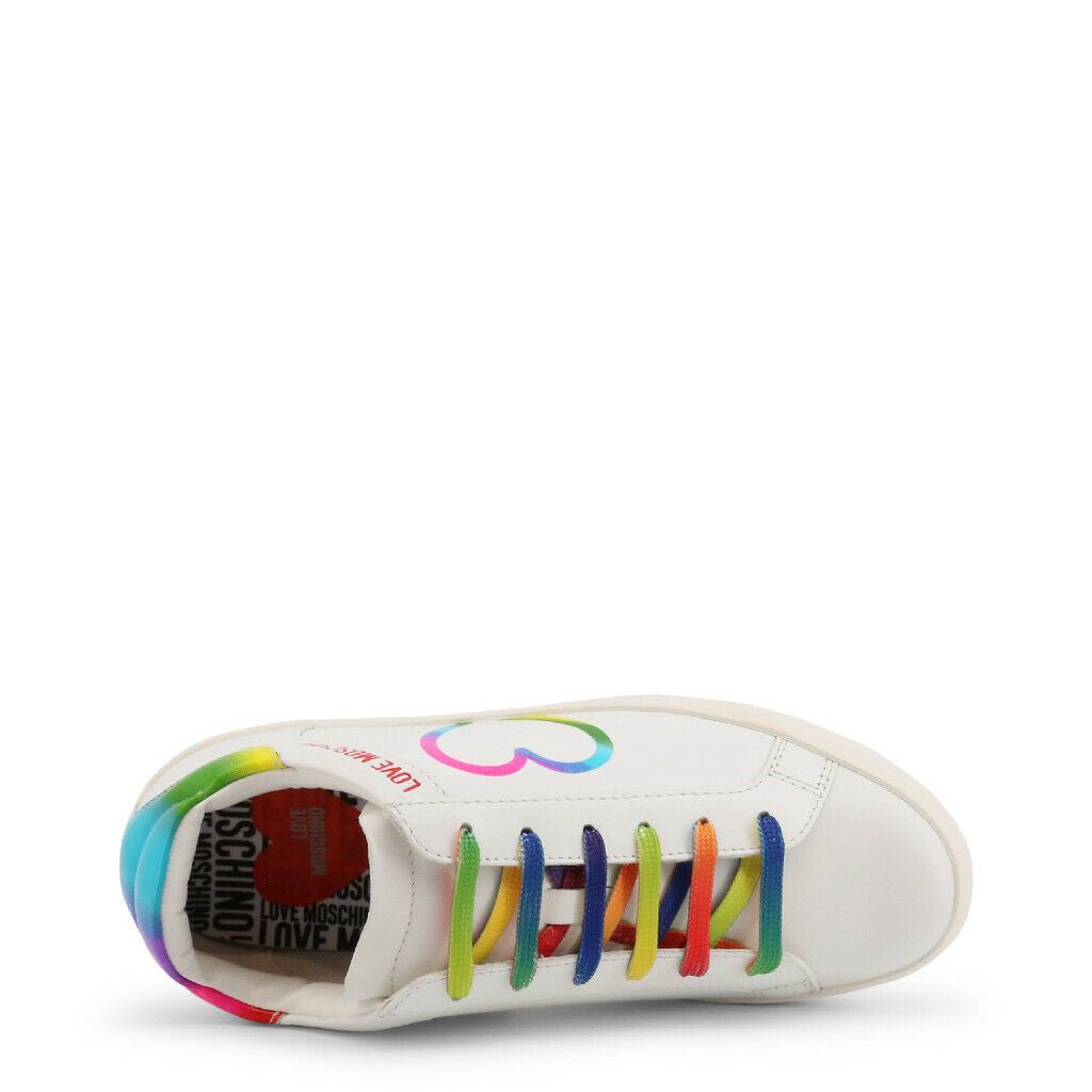 Shop the Adorable Love Moschino Rainbow Heart Sneakers - SAKLIC