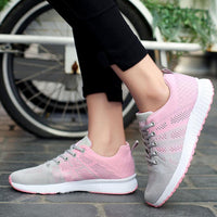 Sport Women Cushion Sports Shoes Outdoor Breathable Rose Mesh Sneakers - SAKLIC