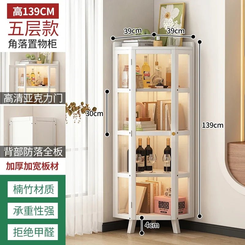 standing hardwood cabinets living room display luxury whisky white cabinets wine corner woonkamer kasten vitrine salon meuble - SAKLIC