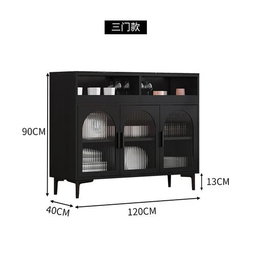 Storage Audio Nordic Living Room Cabinets Cosmetic Wooden Coffee Tea Display Cabinet Side Garage Vitrine Salon Furniture YR50LC - SAKLIC