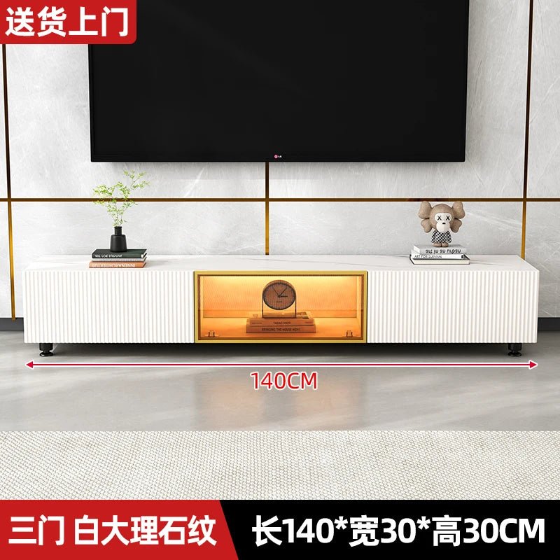 Storage Living Room Tv Stands Monitor Display Hotel Modern Luxury Glass Shelves Tv Cabinet Consoles Meuble Tv Suspendu Furniture - SAKLIC