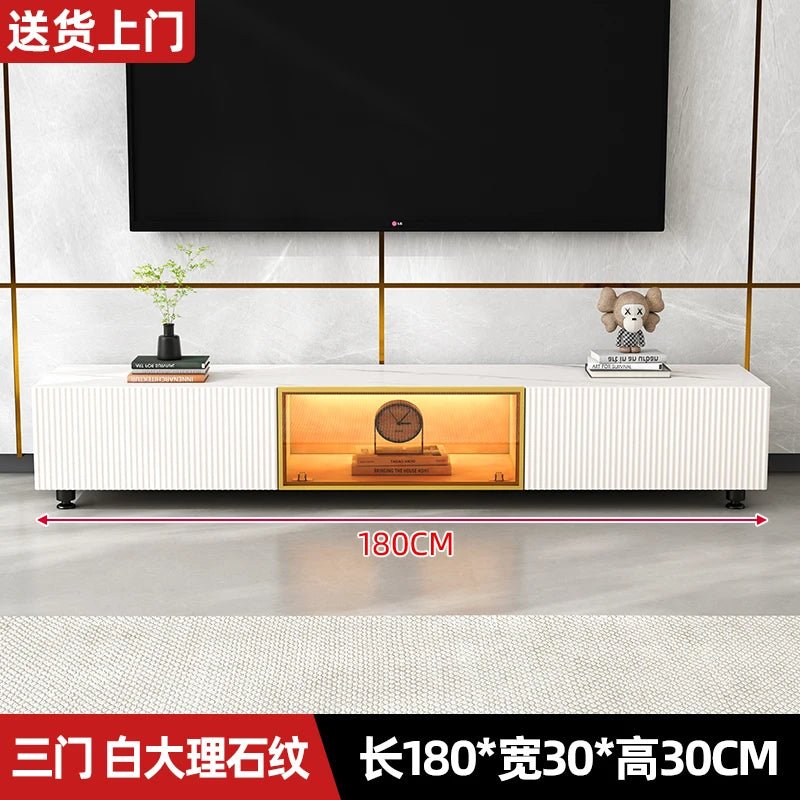 Storage Living Room Tv Stands Monitor Display Hotel Modern Luxury Glass Shelves Tv Cabinet Consoles Meuble Tv Suspendu Furniture - SAKLIC